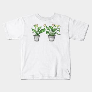 Calla Lilly Flower Kids T-Shirt